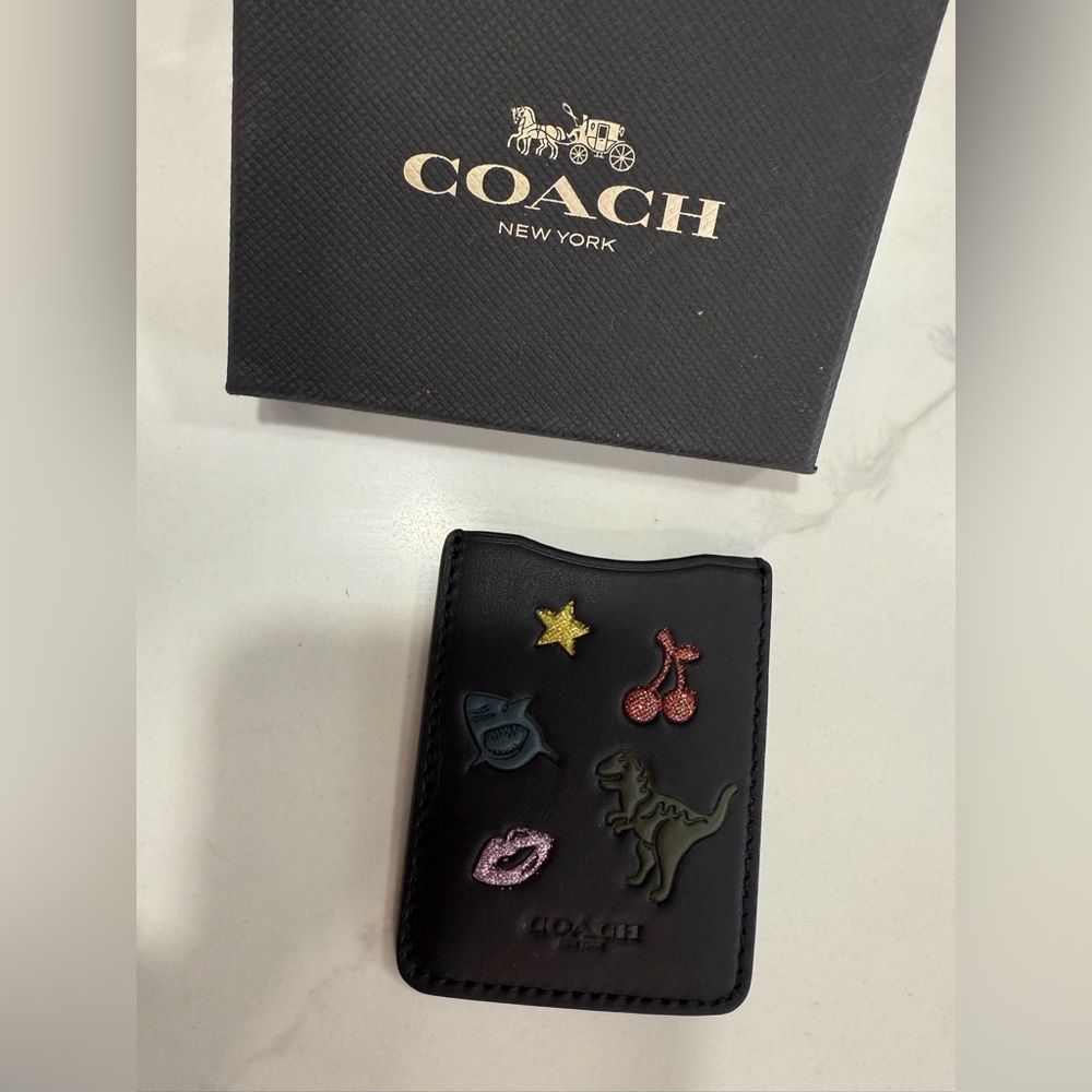 COACH Phone Credit Card Slot Pocket Sticker - Picture 2 of 5